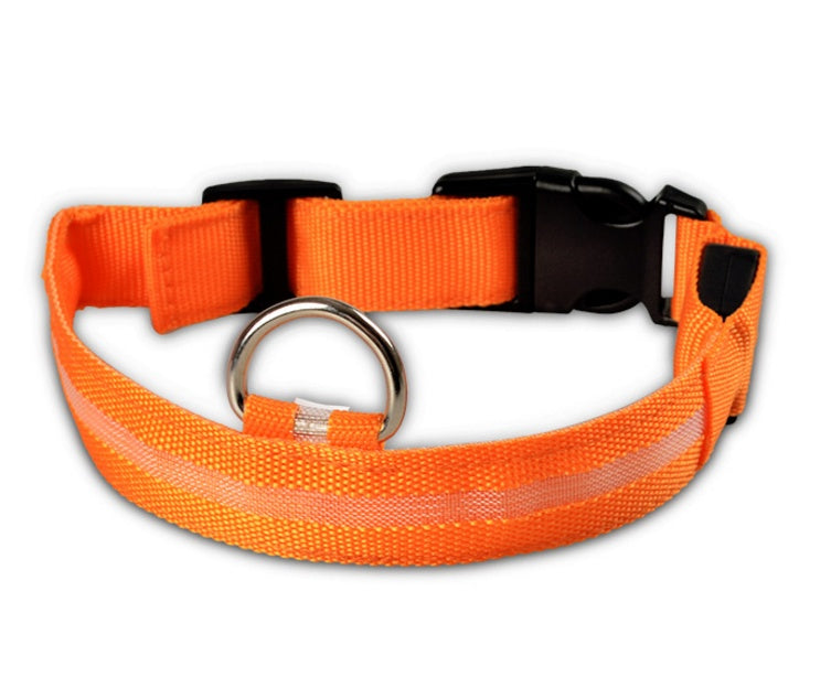 LED Luminous Pet Collar – Adjustable Glow‑in‑the‑Dark Safety Collar for Dogs & Cats