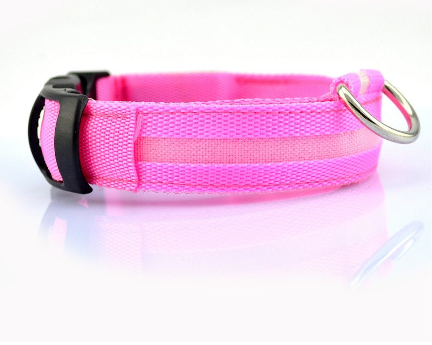 LED Luminous Pet Collar – Adjustable Glow‑in‑the‑Dark Safety Collar for Dogs & Cats