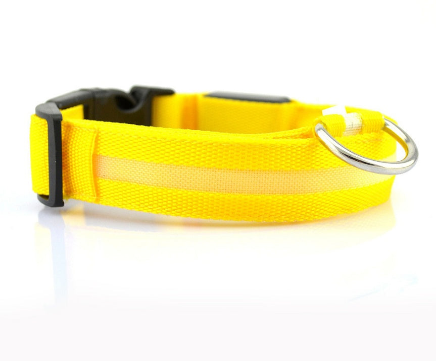 LED Luminous Pet Collar – Adjustable Glow‑in‑the‑Dark Safety Collar for Dogs & Cats
