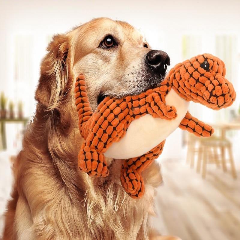 Interactive Dinosaur Dog Toy – Plush Toy for Dogs