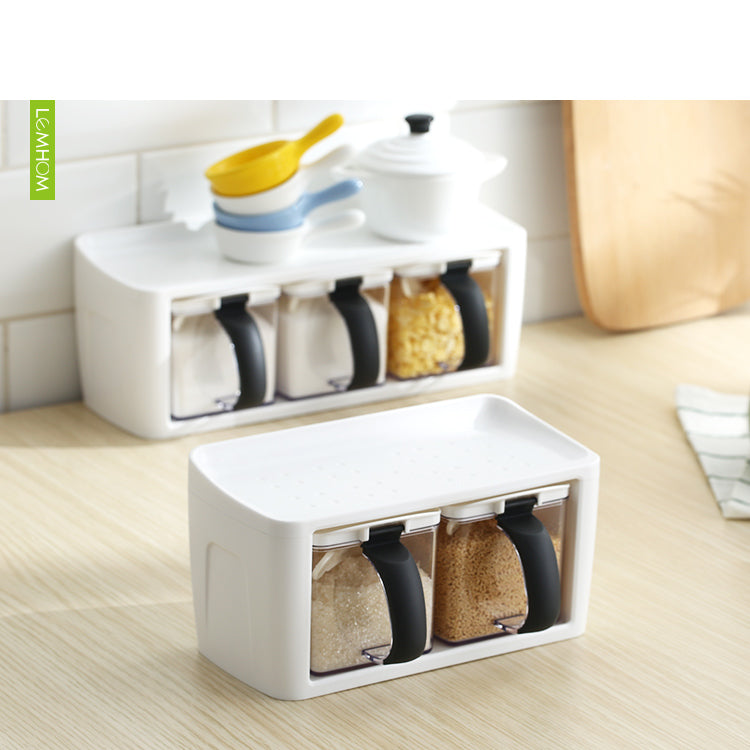 Stackable Kitchen Seasoning Box – Space-Saving Storage Container