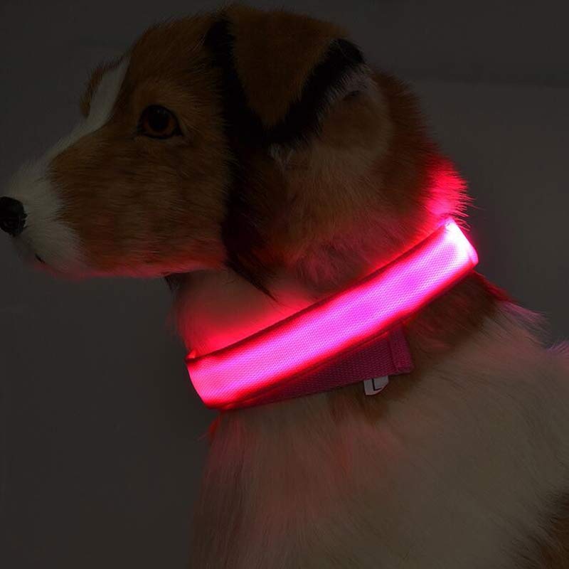 LED Luminous Pet Collar – Adjustable Glow‑in‑the‑Dark Safety Collar for Dogs & Cats