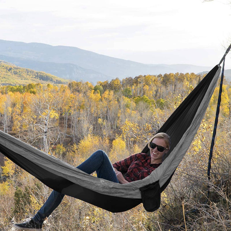 Portable Camping Hammock with Tree Straps – Lightweight Double Outdoor Hammock
