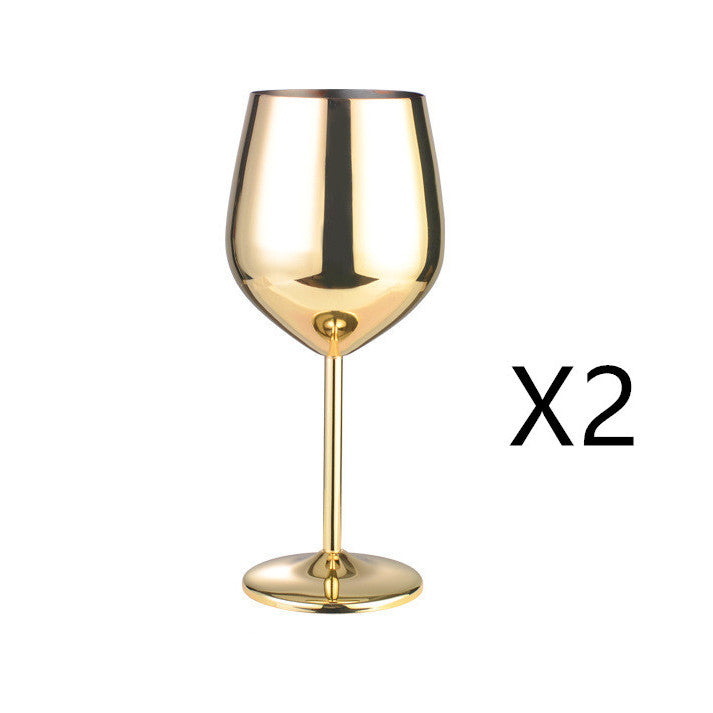 Stainless Steel Wine Glass – Modern & Durable