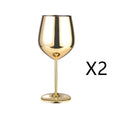 Stainless Steel Wine Glass – Modern & Durable