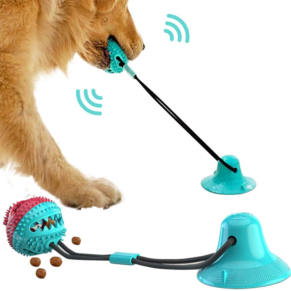 Interactive Suction Cup Tug Toy – Durable Dog Chew Ball for Teeth Cleaning & Play