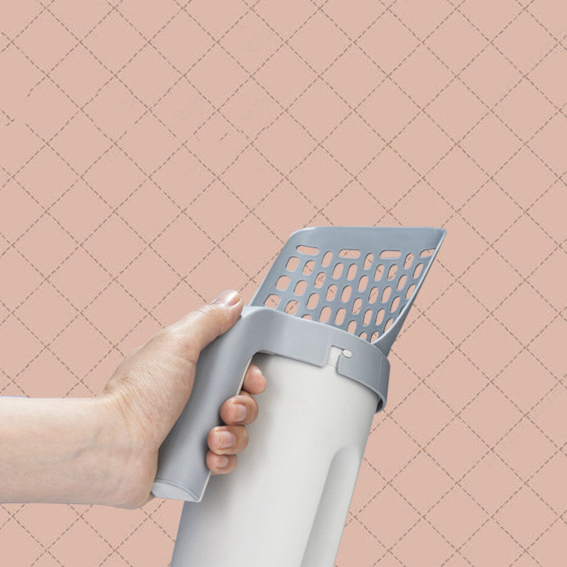 Integrated Cat Litter Scoop Set – Storage Box & Lazy Cleaning Shovel